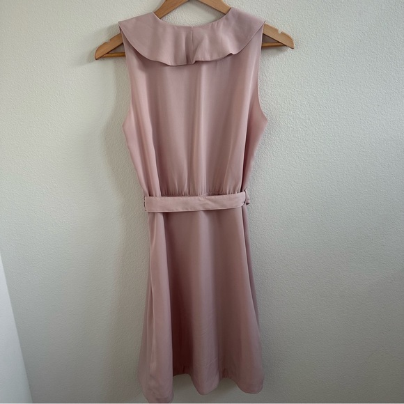 H&M light pink rose formal dress with belt and ruffle - Picture 7 of 7